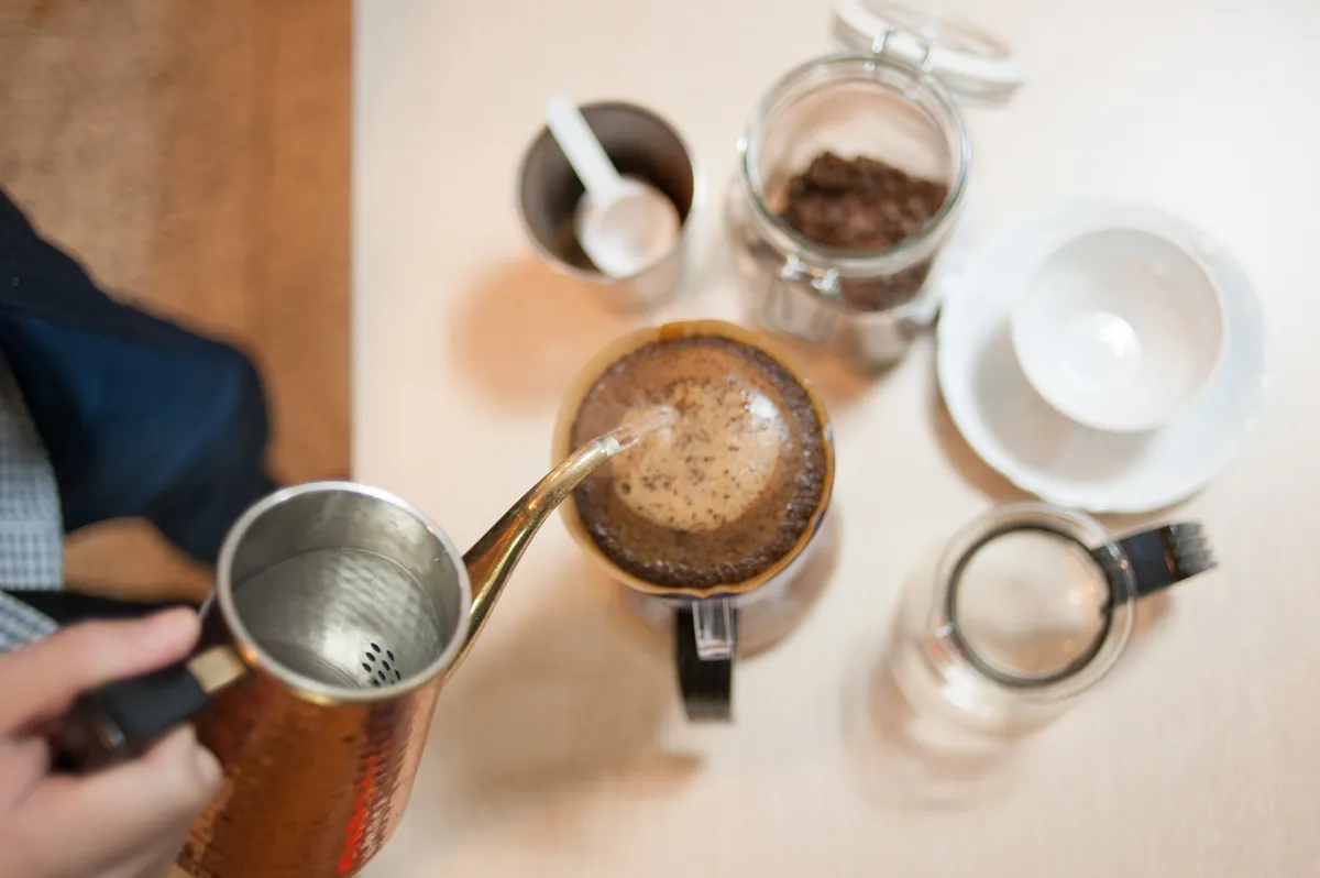 Preparación de café en método de filtro